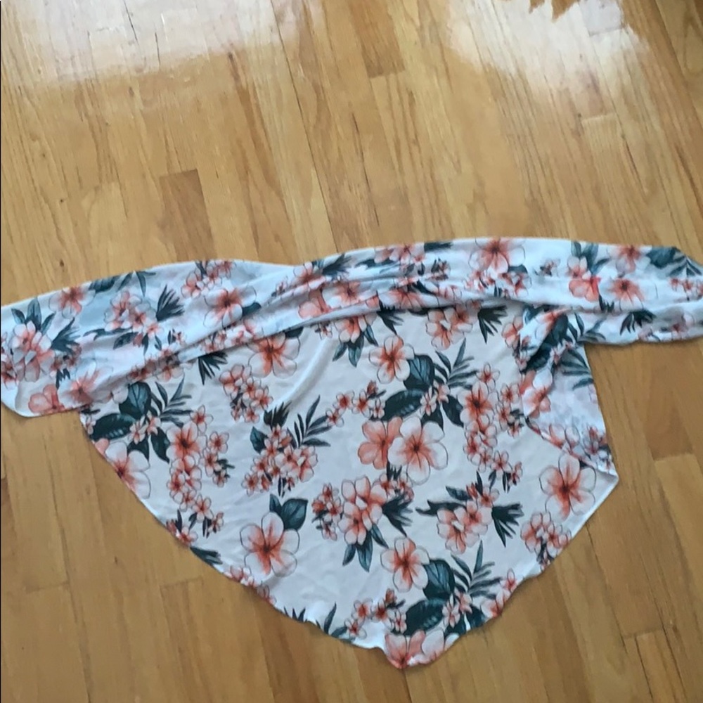 Floral beach cover up